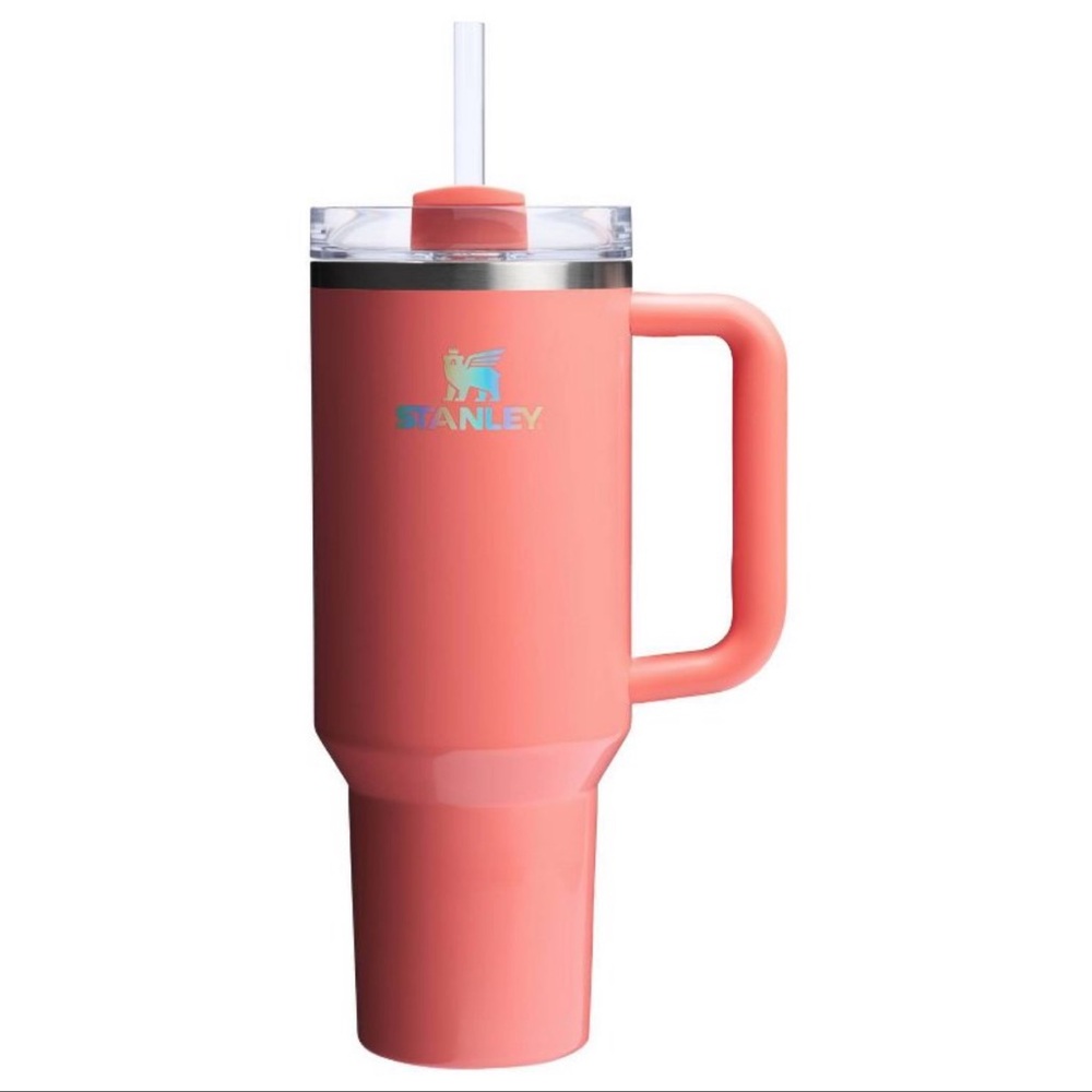 Stanley H2.0 Flowstate Quencher 40oz Stainless Steel Tumbler color Pucker Peach - Picture 1 of 5